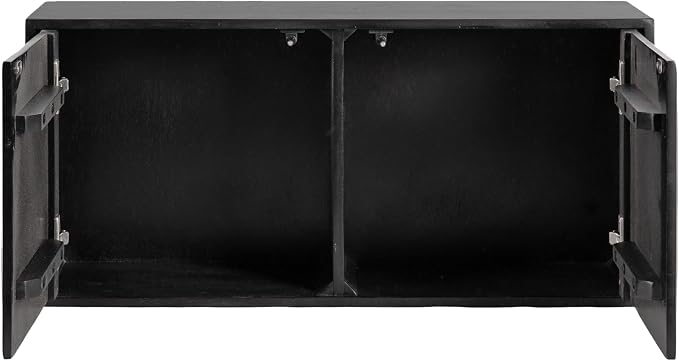 Kate and Laurel Ranier Modern Wooden Two-Door Wall Cabinet, Decorative Storage - Image 9