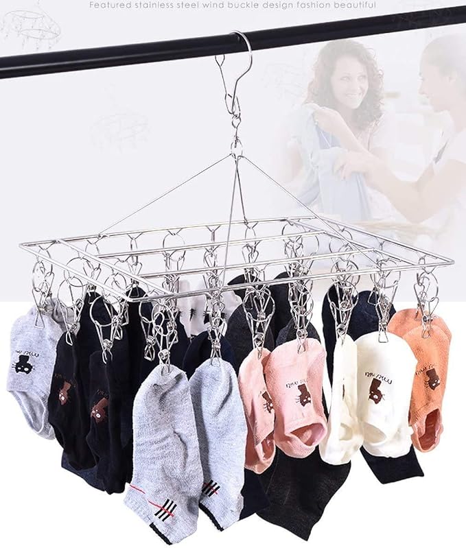 Stainless Steel Sock Drying Rack - Image 7