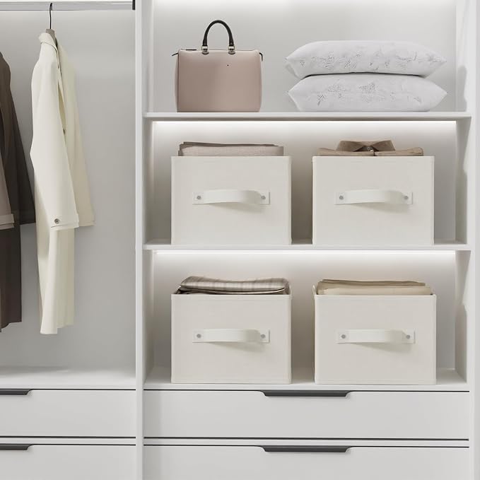 Foldable Closet Organizer, 3 Pack Cube Storage Bin, Clothes Basket - Image 7