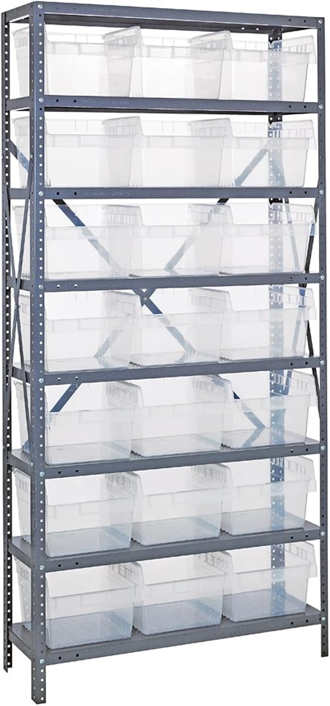 Quantum Storage Systems 1875-SB810CL Solid Heavy Duty 8 Shelves 21 STORE-MAX by QuantumStorageSystems