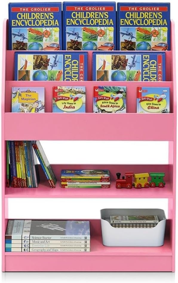 Furinno LOVA Book Shelf, 5-Tier Magazine Bookshelf, Bookcase - Image 6