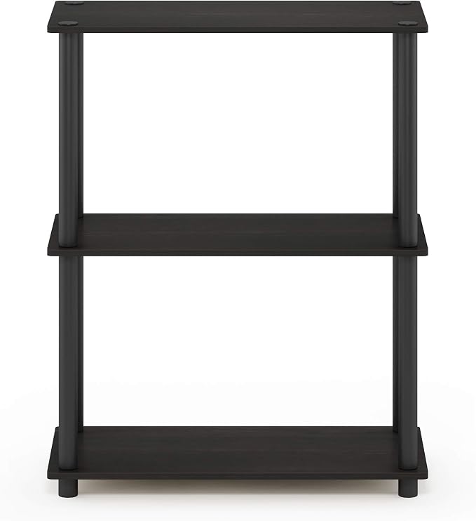 Furinno TURN-N-TUBE Storage Shelves, 3-Tier Book Shelf, Corner Shelf, Toolless - Image 6