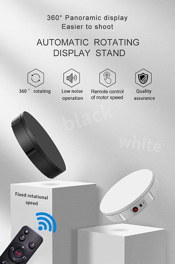 JAYEGT Motorized Rotating Display Stand, 330Lbs Load,360 Degree Electric - Image 8