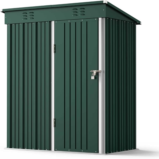 Gizoon 5' x 3'Outdoor Storage Shed - Image 9