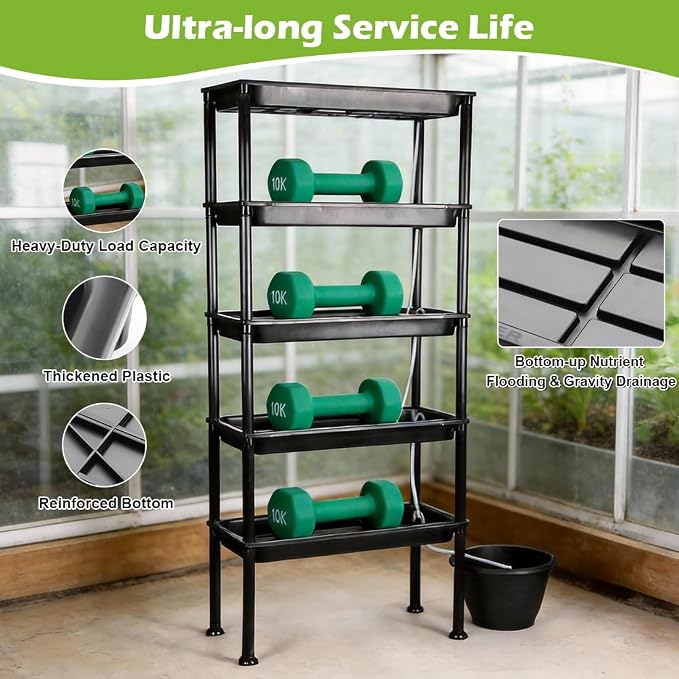 RooTrimmer 5-Tier Hydroponics Growing System, Plant Stand - Image 8