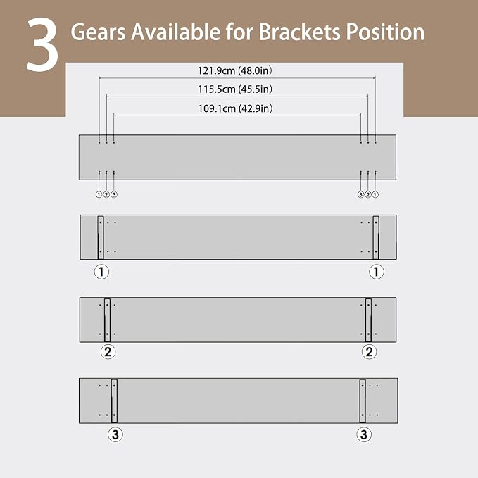 DINZI LVJ Long Wall Shelves, 55.1Inch Wall Mounted Shelves, Extra Large - Image 9