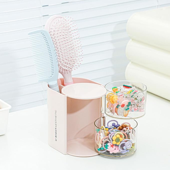 FABROK 2-Layer Clear Hair Accessories Organizer - Image 8