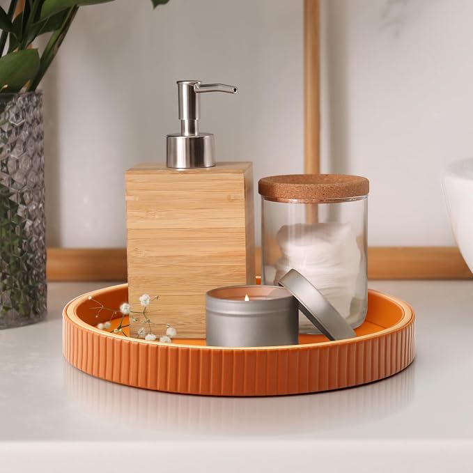 SANZIE Leather Tray Desktop Storage Organizer - Image 6