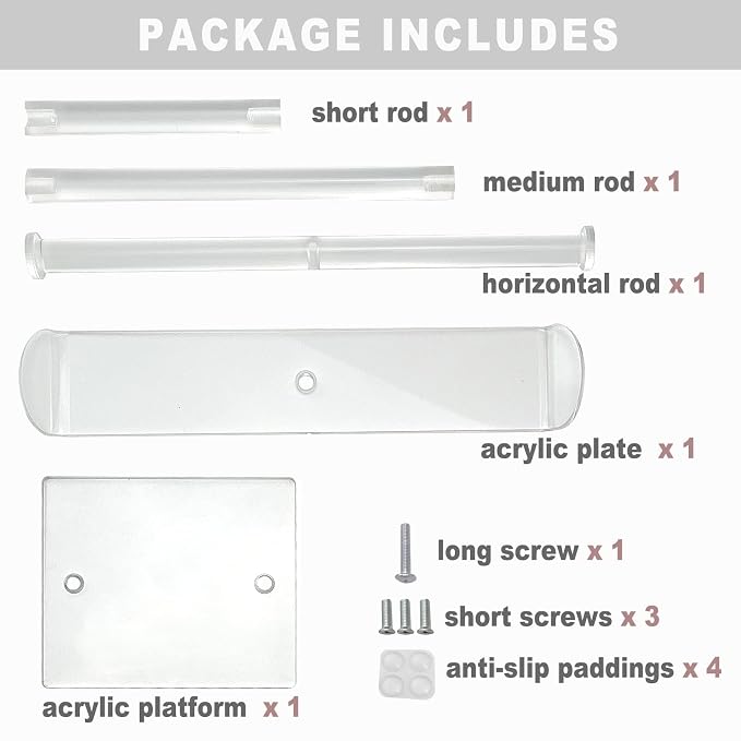 Bigfety Acrylic Headband Holder, 2-Tier Hair Accessories Organizer Clear Stand - Image 6