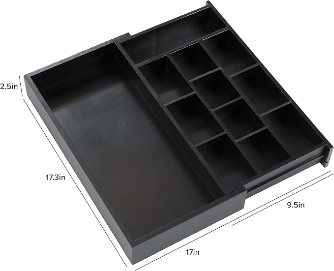 KitchenEdge Tea Bag and Coffee Pod Kitchen Drawer Organizer, Expandable 9.7 to - Image 8