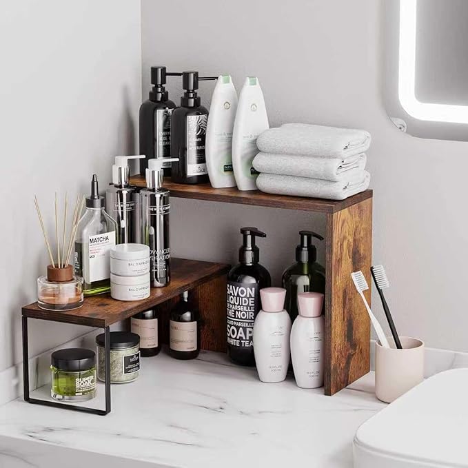 Kitchen Countertop Organizer, Spice Rack Cabinet Organizer Shelf Stackable - Image 6