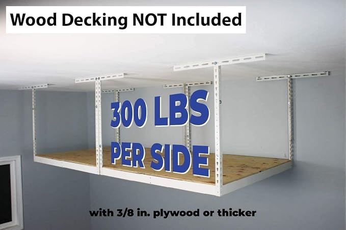 MonsterRax 4x8 Overhead Garage Storage Rack Frame Kit - Image 5