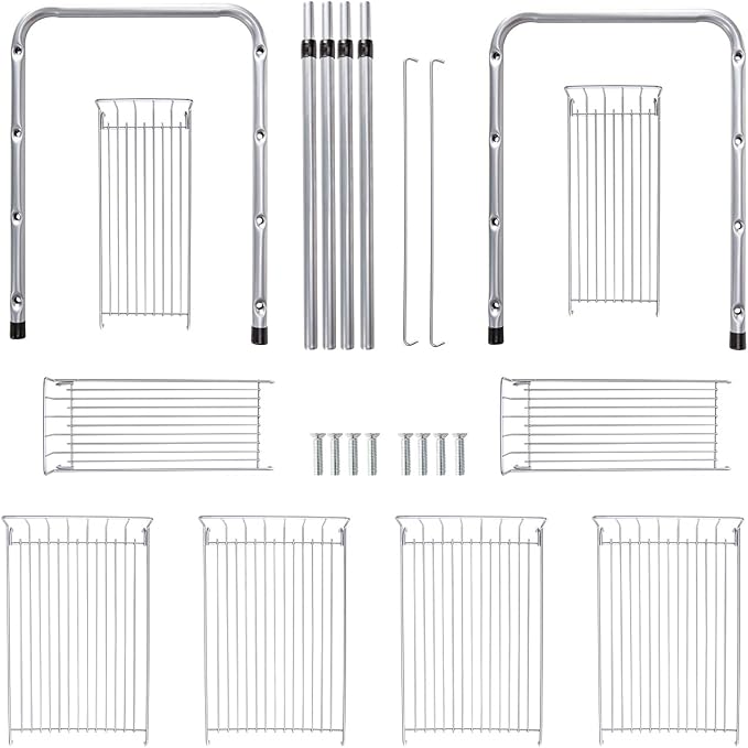 FlagShip 2 Tier Under Sink Organizers and Storage Rack Expandable Cabinet Shelf - Image 9