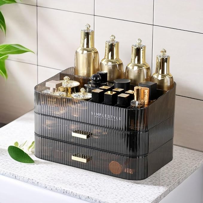 Makeup Organizer with Drawers Stackable Skincare Cosmetic Makeup organization - Image 6