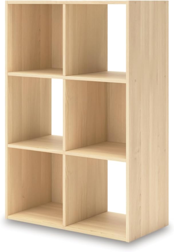 Signature Design by Ashley Piperton 3-Tier Floor Standing 6 Cube Organizer - Image 7