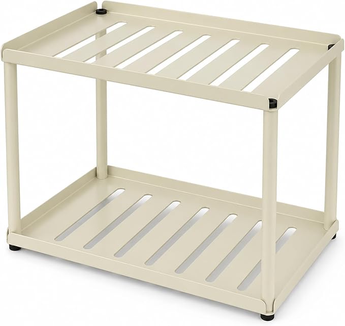 2 Tier Bathroom Counter Organizer, Rectangular Vanity Organizer Shelf, Skincare - Image 8