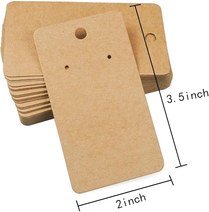 Kraft Paper Earring Display Cards, 500 Pack, 3.5 x 2 Inches - Image 7