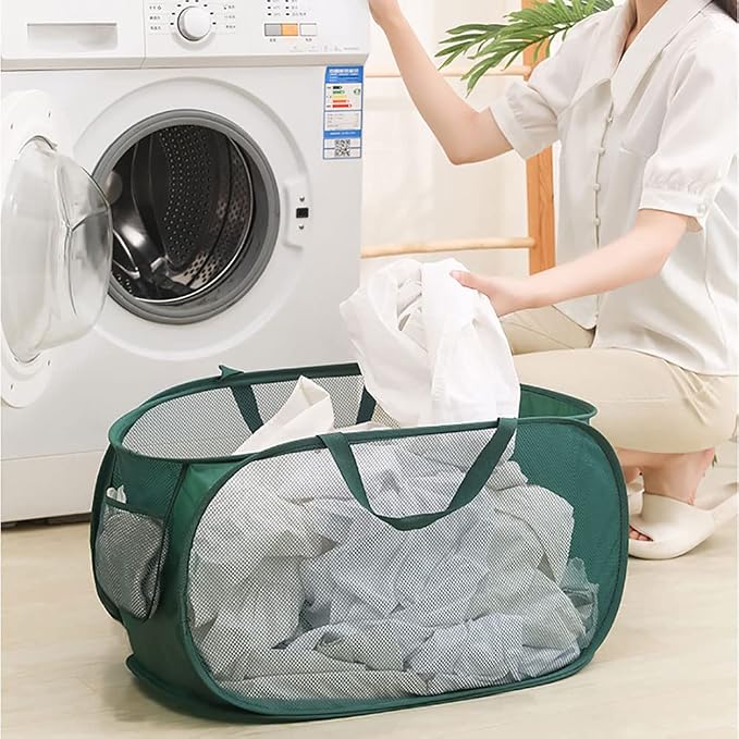 4 Pcs Mesh Popup Laundry Hamper, Opening Laundry Basket, Popup Laundry Basket - Image 7