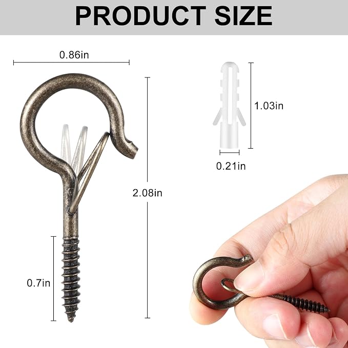 12 PCS Q-Hanger Hooks, Screw Hooks - Image 7
