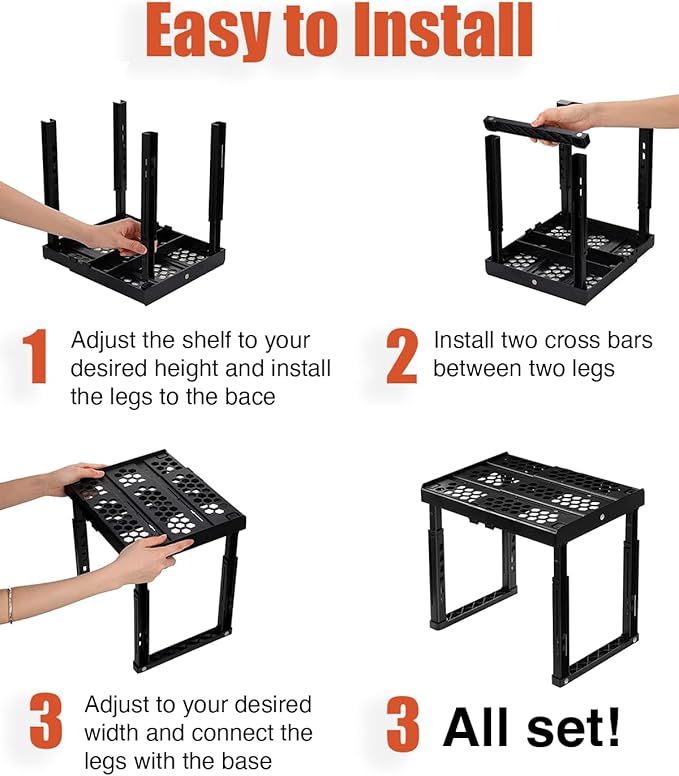 Locker Organizer Shelf, Adjustable Width and Height, Ideal Locker Shelf - Image 8