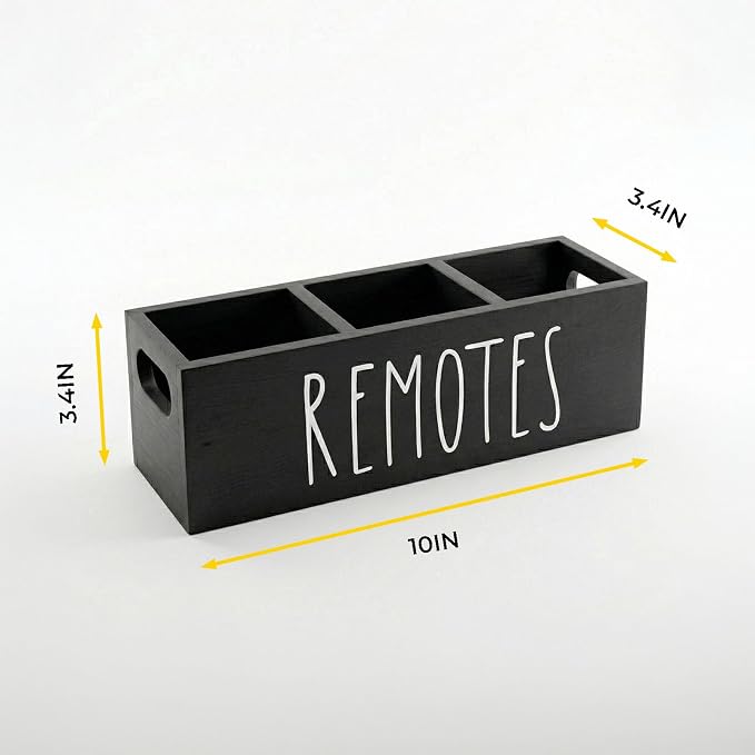 Remote Control Holder, Farmhouse Remote Storage Caddy, Bedside TV Controller Box - Image 7