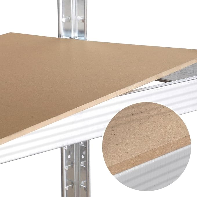 Yaheetech 5-Tier Heavy Duty Storage Shelves 35.5" W x 12" D x 71" H Silver | - Image 9