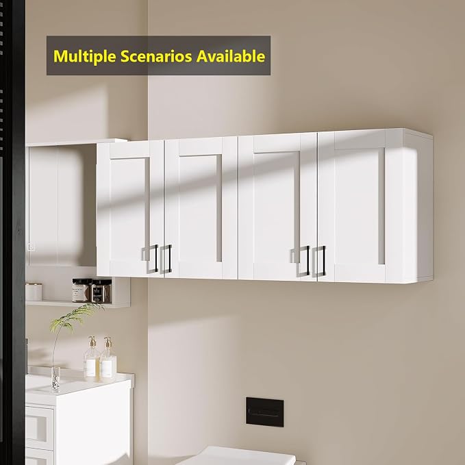 White Laundry Room Cabinets and Storage - Image 7