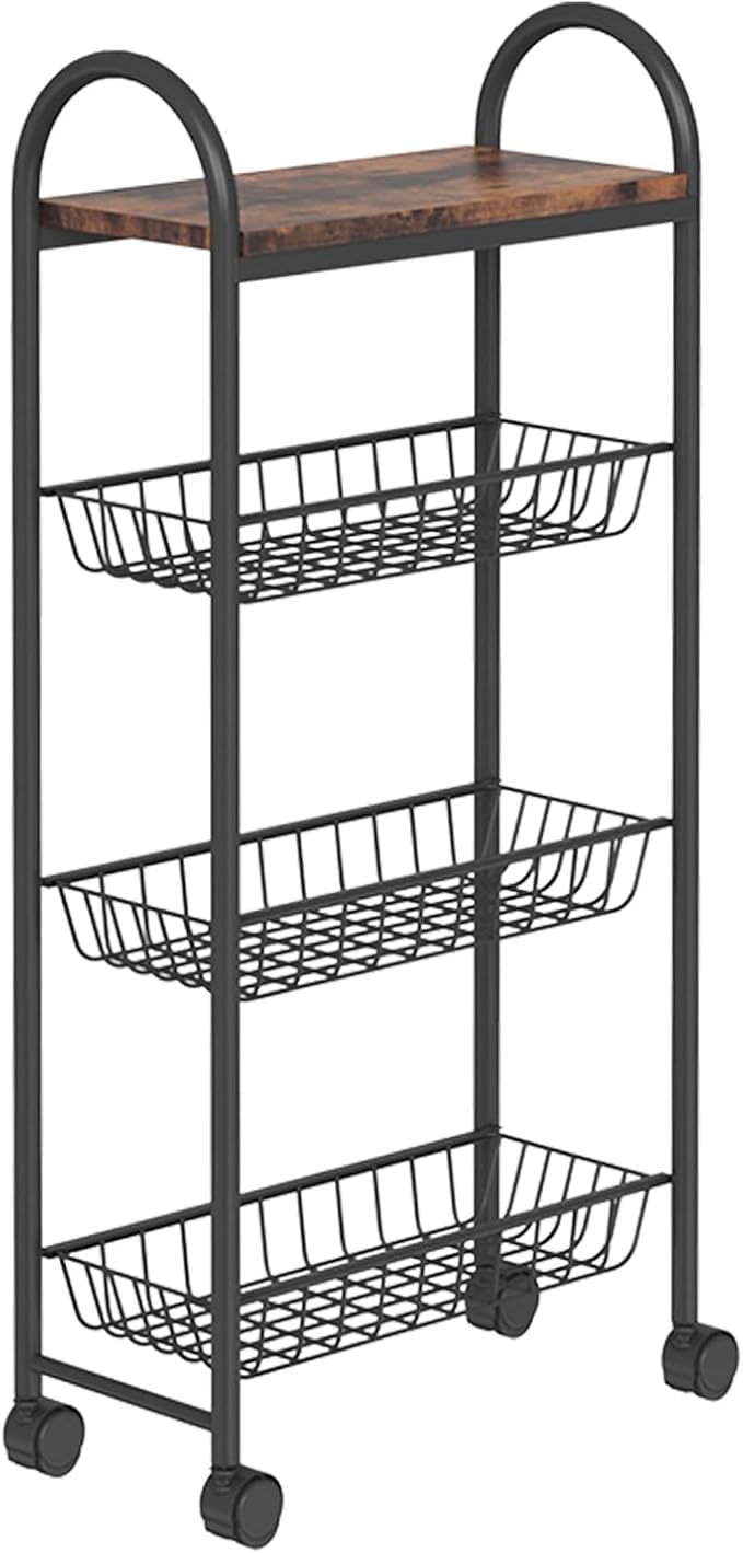 CHOEZON Slim Storage Cart, Storage Shelf on Wheels, Storage Rack - Image 8