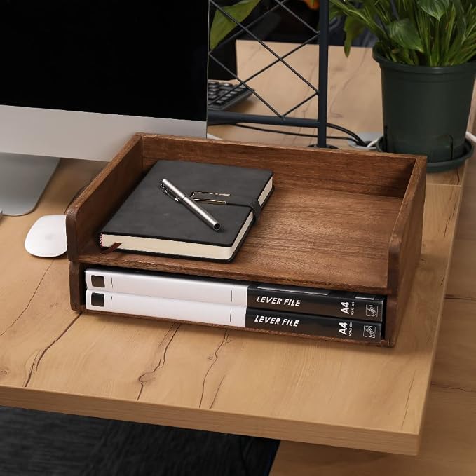 Desktop File Trays Stackable Paper Tray - Image 8