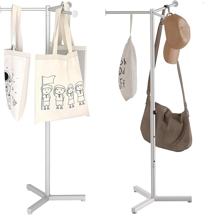 tonchean 2 Pcs 45 Inch Shopping Bag Rack - Image 8
