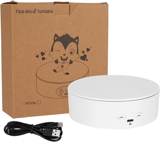 Motorized Rotating Display Stand, 5in/11lbs Load, 360° Rotating Platform - Image 7