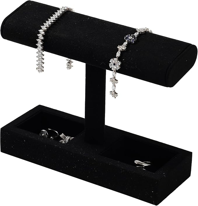 Oirlv Microfiber T-Bar Watch Display Stand Jewelry Display Props Jewelry - Image 9