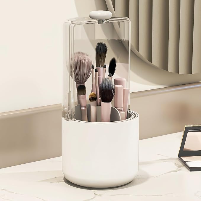 Makeup Brush Holder with Dustproof Cover - Image 7