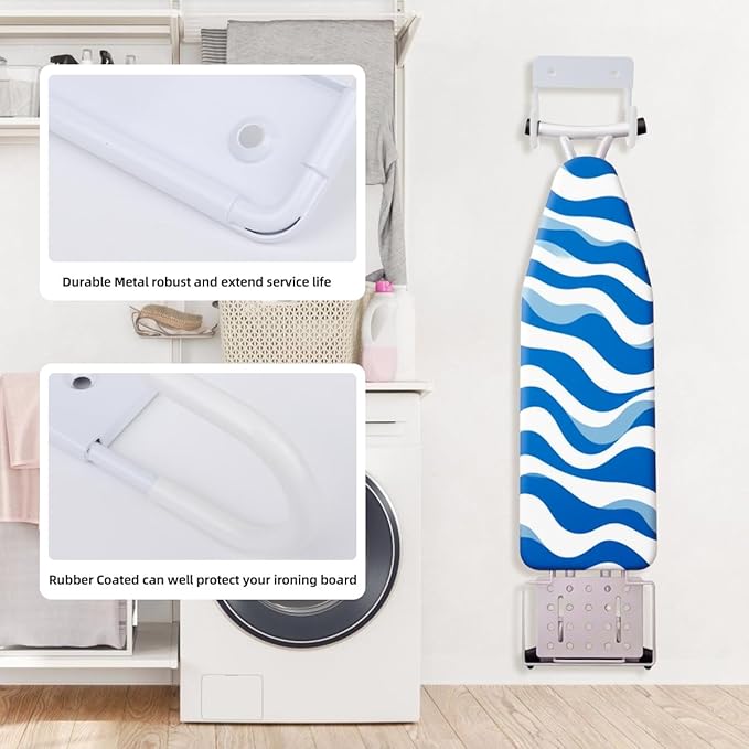 Ironing Board Holder Wall Mount, 5-Inch Wall Mount Ironing Board Hanger - Image 7