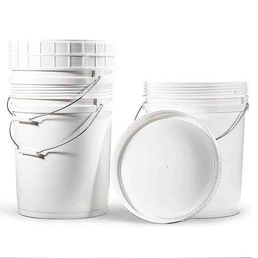 DEMORA 5 Gallon Bucket with Screw Lid, Heavy Duty Plastic Buckets Containers - Image 8