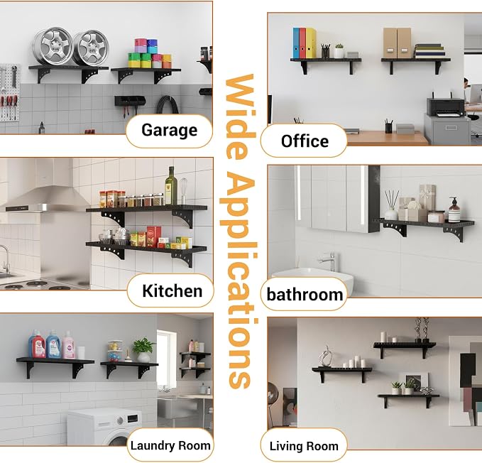 2 Pack Garage Wall Shelf, 1X2 Ft Heavy Duty Shelving, - Image 7