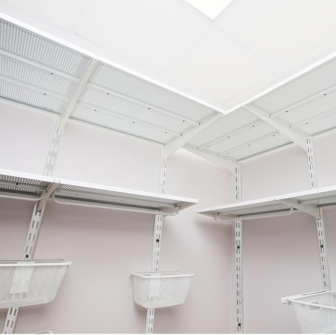 12 Pack 25 Inch Dual Track Upright Wall Shelving System Shelf Bracket Twin Slot - Image 5