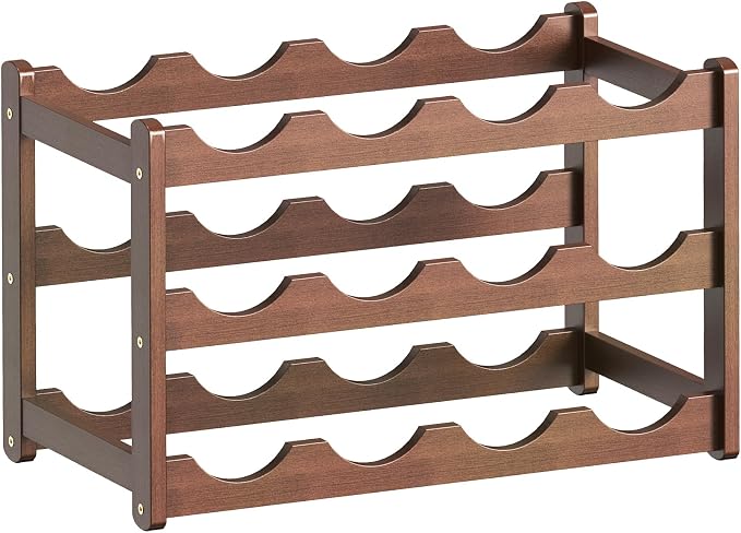 Wine Rack, Bamboo Wine Racks Countertop, Sturdy Wine Rack - Image 8