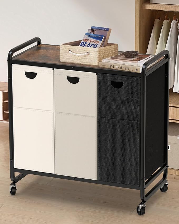 Laundry Sorter 3 Section, Laundry Basket - Image 9