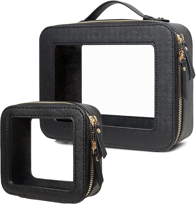 Travel Clear Makeup Bag Set, TSA Approved Cosmetic Bag Case - Image 8