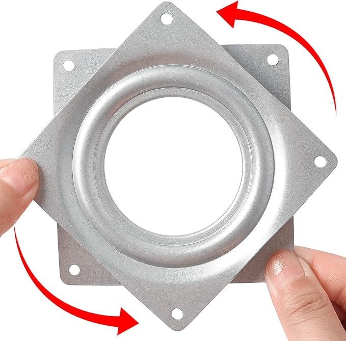 2 Pack 4" Lazy Susan Turntable 300 LBS pounds Steel Ball Bearing Rotating Tray - Image 3