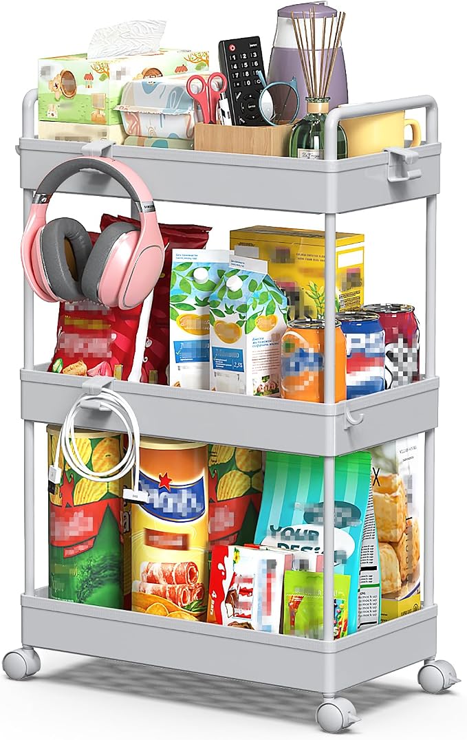 SOLEJAZZ 3 Tier Rolling Storage Cart - Image 8