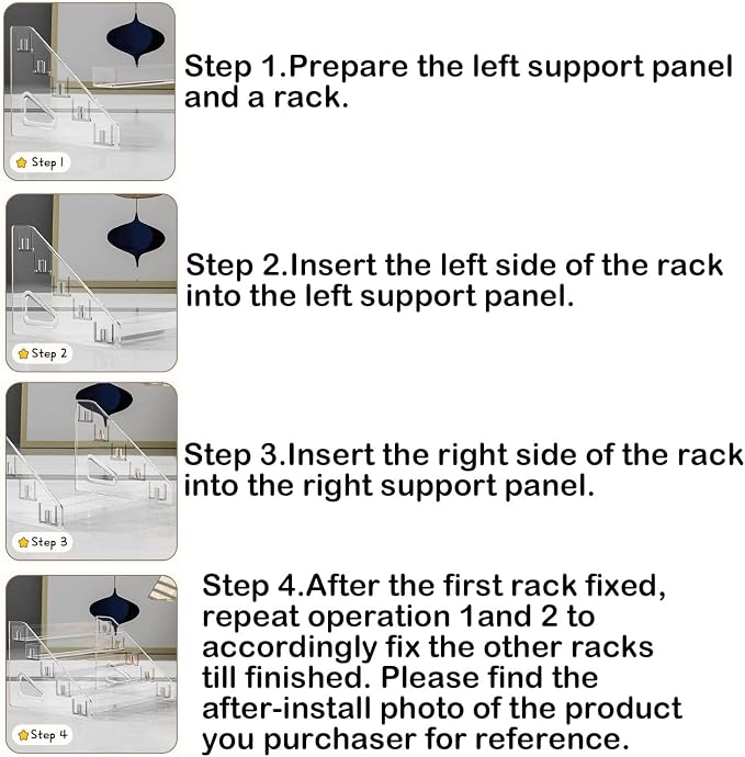 5 Tier Acrylic Display Stand Organiser - Image 9