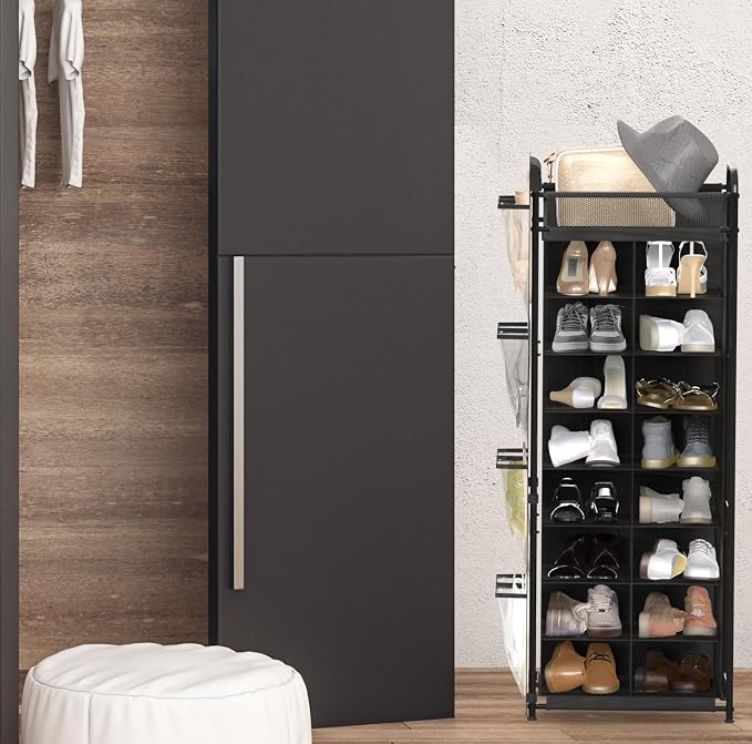 Simple Houseware 16 Cube Shoe Stand Tower Rack 8 Tier - Image 6