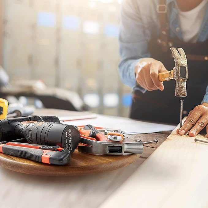 Acacia Wood Lazy Susan Wood Turntable Tray Cabinet Organizer - Image 8