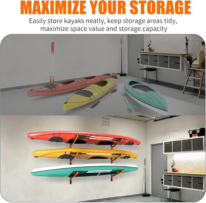 Kayak Storage Rack, Wall Mount Kayak Racks - Image 6