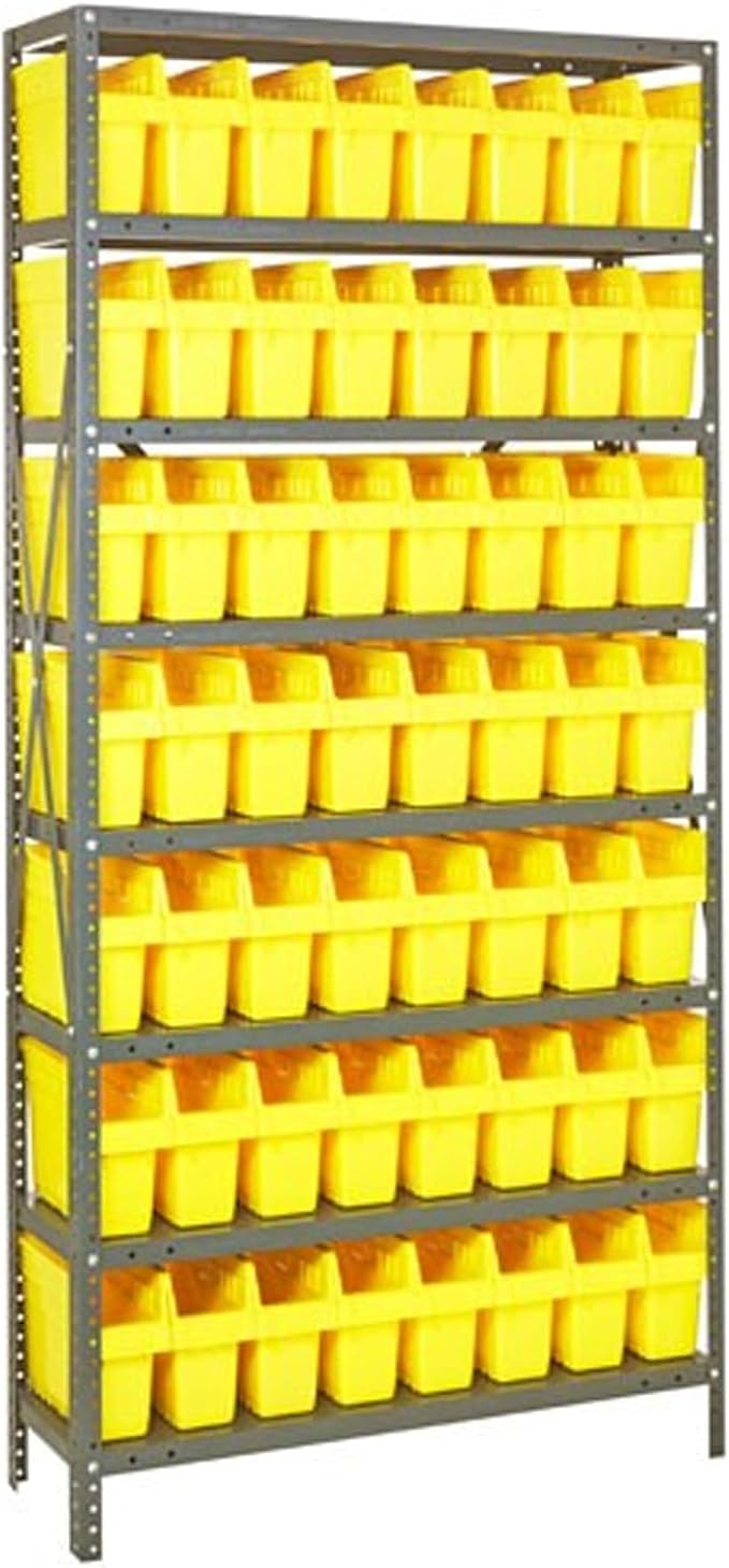 Quantum Storage Systems 1275-SB809YL Solid Heavy Duty 8 Shelves 21 STORE-MAX by QuantumStorageSystems
