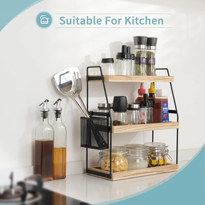 Bathroom Counter Organizer, 3-Tier Standing Storage Shelf - Image 7