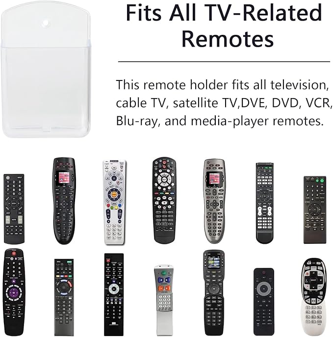 4 Pcs Remote Control Holder Wall Mount, TV Controller Holder, Self Adhesive - Image 7