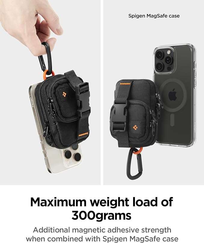 Spigen for MagSafe Wallet Magnetic Pouch Organizer EDC SSD Card Storage Wallet - Image 8